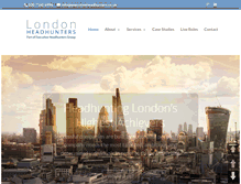 Tablet Screenshot of londonheadhunters.co.uk